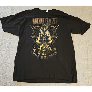 Volbeat T Shirt Mens L Large Temple of Ekur Tour Rock Concert Grunge